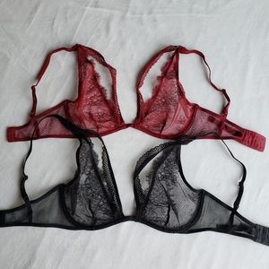 Victoria's Secret Unlined Plunge Bras sz 32D